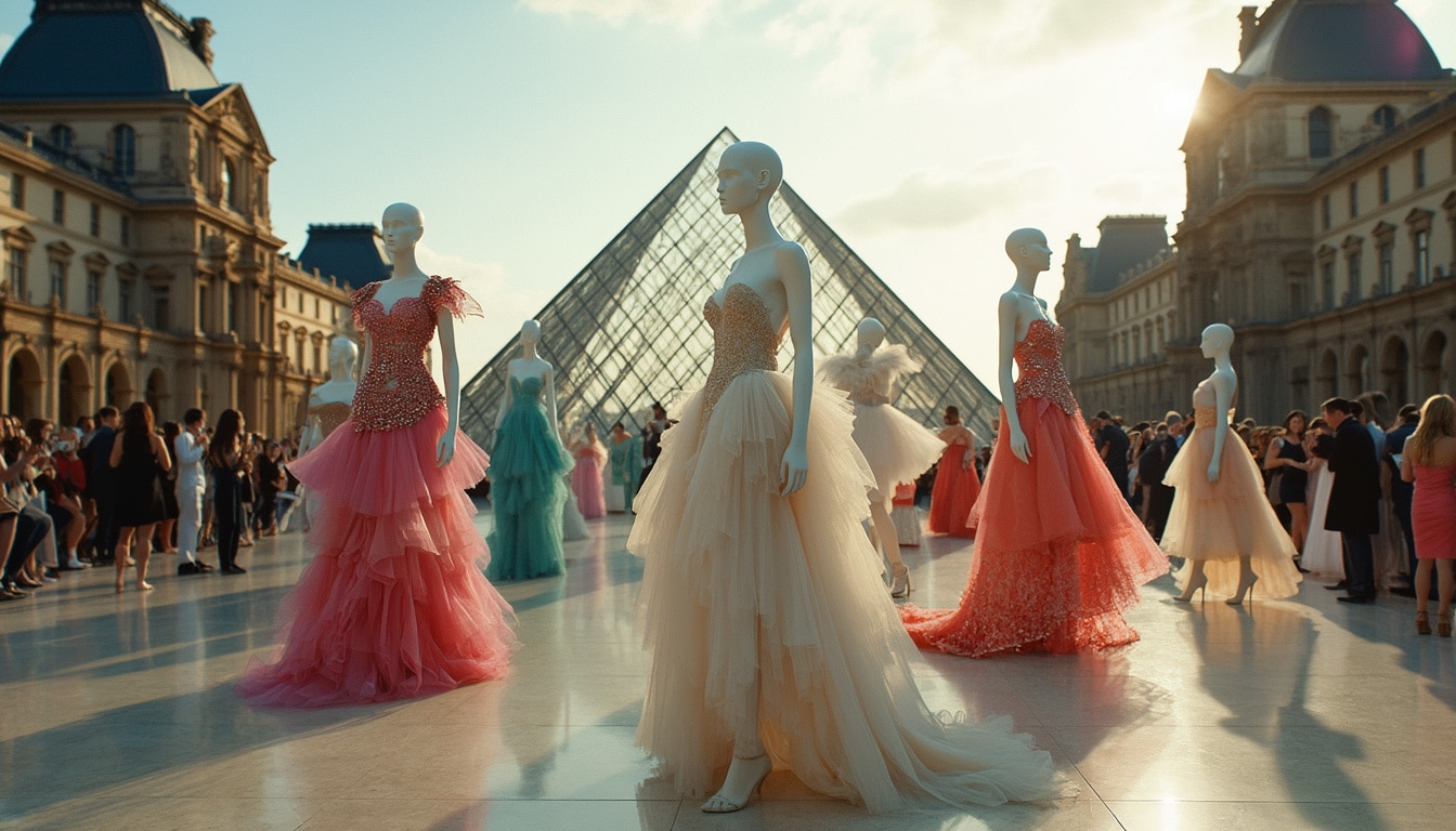 discover the talents of French mannequins at the Louvre fashion exhibition, where elegance and craftsmanship meet in a prestigious setting. Dive into the world of fashion and creativity at the heart of one of the largest museums in the world.