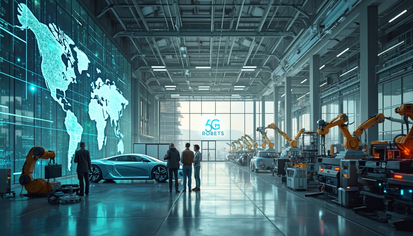 discover how 5g and its emerging technologies will transform the manufacturing sector, boosting the global gdp to  trillion by 2030, according to gsma forecasts. a technological revolution not to be missed!